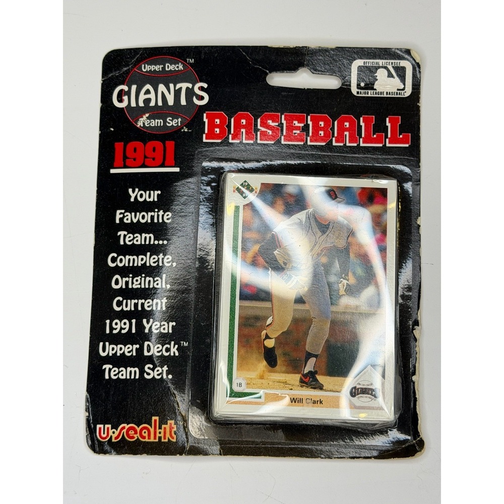 Giants Complete Team Set Will Clark Williams Mitchell MLB Upper Deck 1991